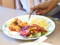Nấu ăn tại trung tâm
 Ami's Veggie - Nui con sò  
cà chua với ớt chuông (1/2) 
