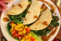 Jicama Ceviche mexicain et tacos de nopalitos avec sauce à la mangue (en espagnol)