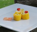 Öko-Kochkunst mit dem Rohkost-Küchenchef und Autor Bryan Au: Auberginen Manicotti und Obst-Sushi