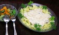Stroganoff crémeux au tofu et salade de courgettes à la menthe (en anglais)