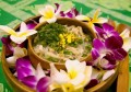 Hawaiianisches veganes Hühnchen Kristall-Langkornreis