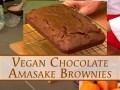 Vegane Schokoladen-Amsake-Brownies (Englisch)