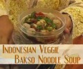 Indonesian Veggie Bakso Noodle Soup (In Indonesian)